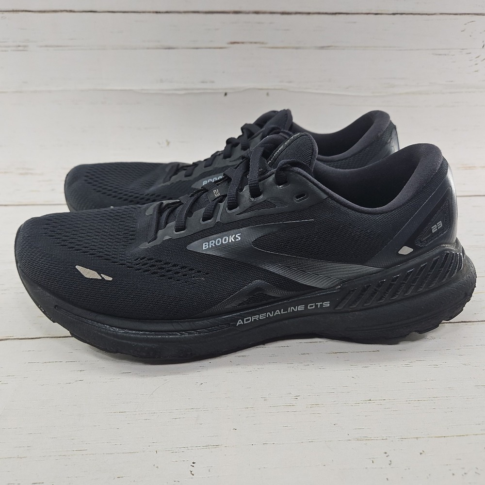 Brooks Adrenaline GTS 23 Shoes Mens 9.5 D Black Running Sneakers 1103911D020 - Picture 2 of 11